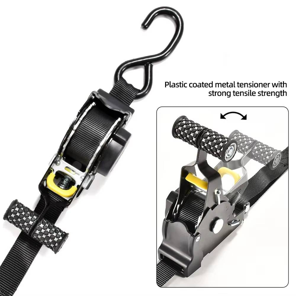 2-Set Retractable Ratchet Straps
