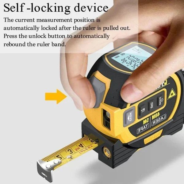 3-In-1 Infrared Laser Tape Measure