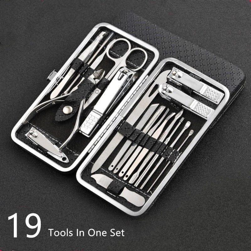 19-in-1 Stainless Steel Manicure Nail Kit
