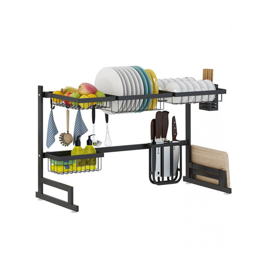34.6in Stainless Steel Dish Drying Rack Over Sink