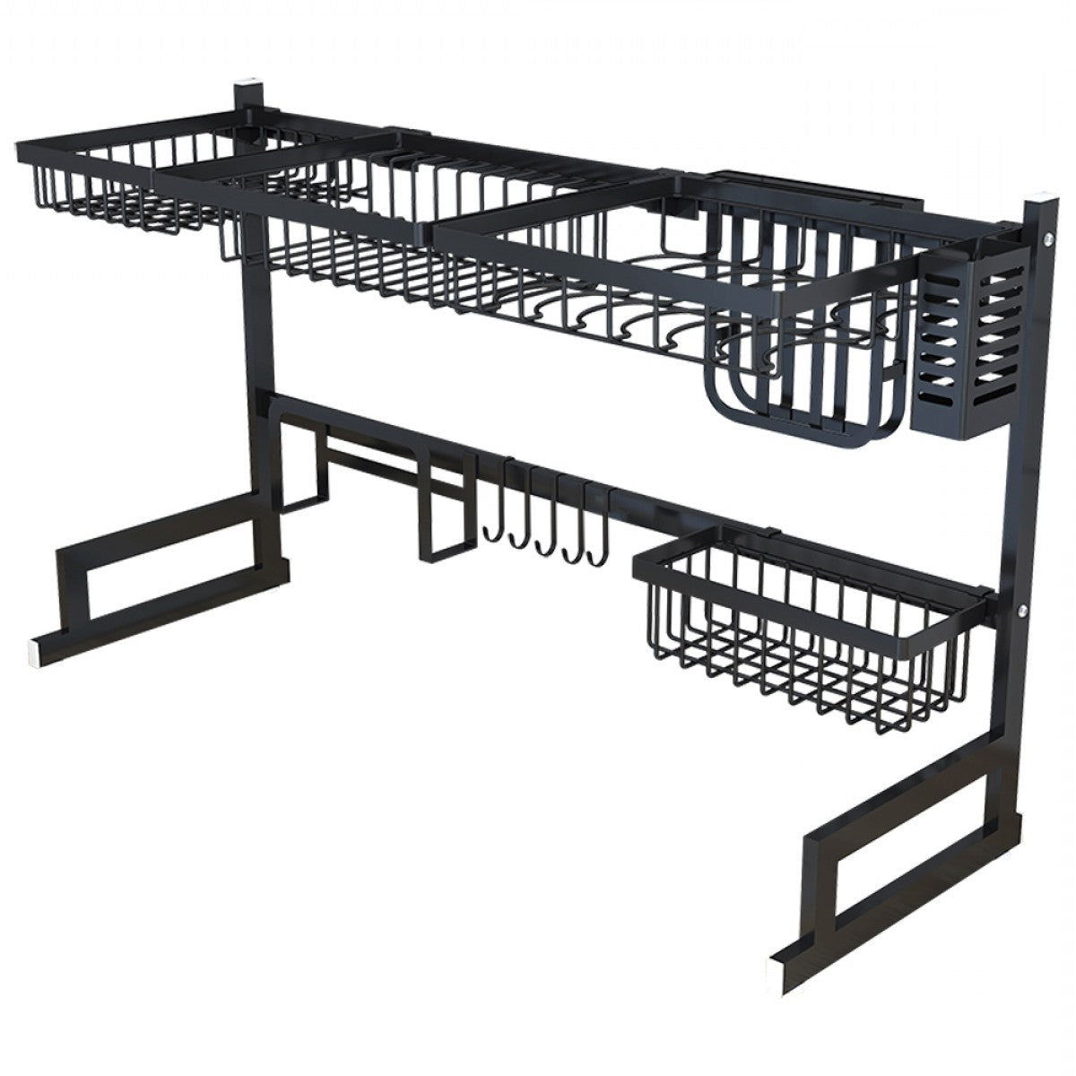 34.6in Stainless Steel Dish Drying Rack Over Sink