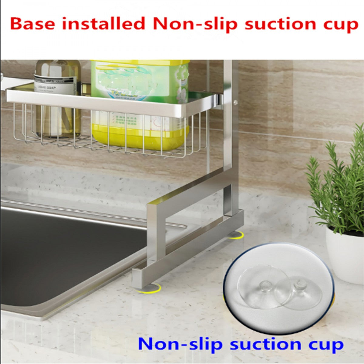 34.6in Stainless Steel Dish Drying Rack Over Sink