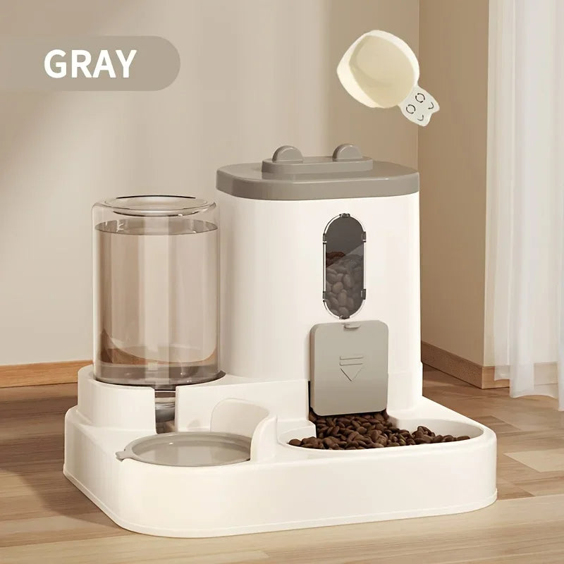 2-in-1 Dog and Cat Feeder with Water Dispenser
