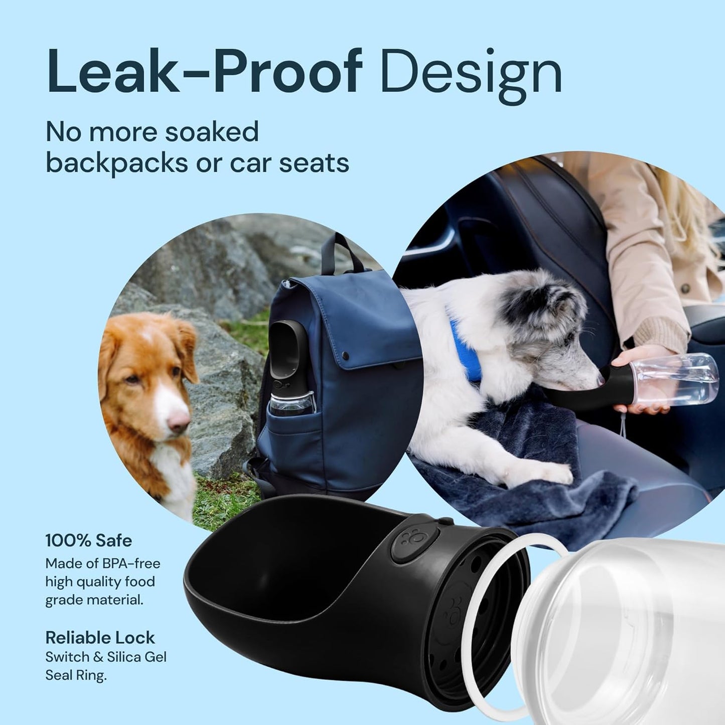 19oz Portable Dog Water Bottle