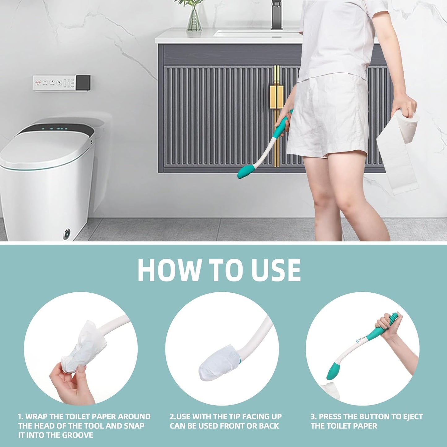 Toilet Aid Long Reach Butt Wiper