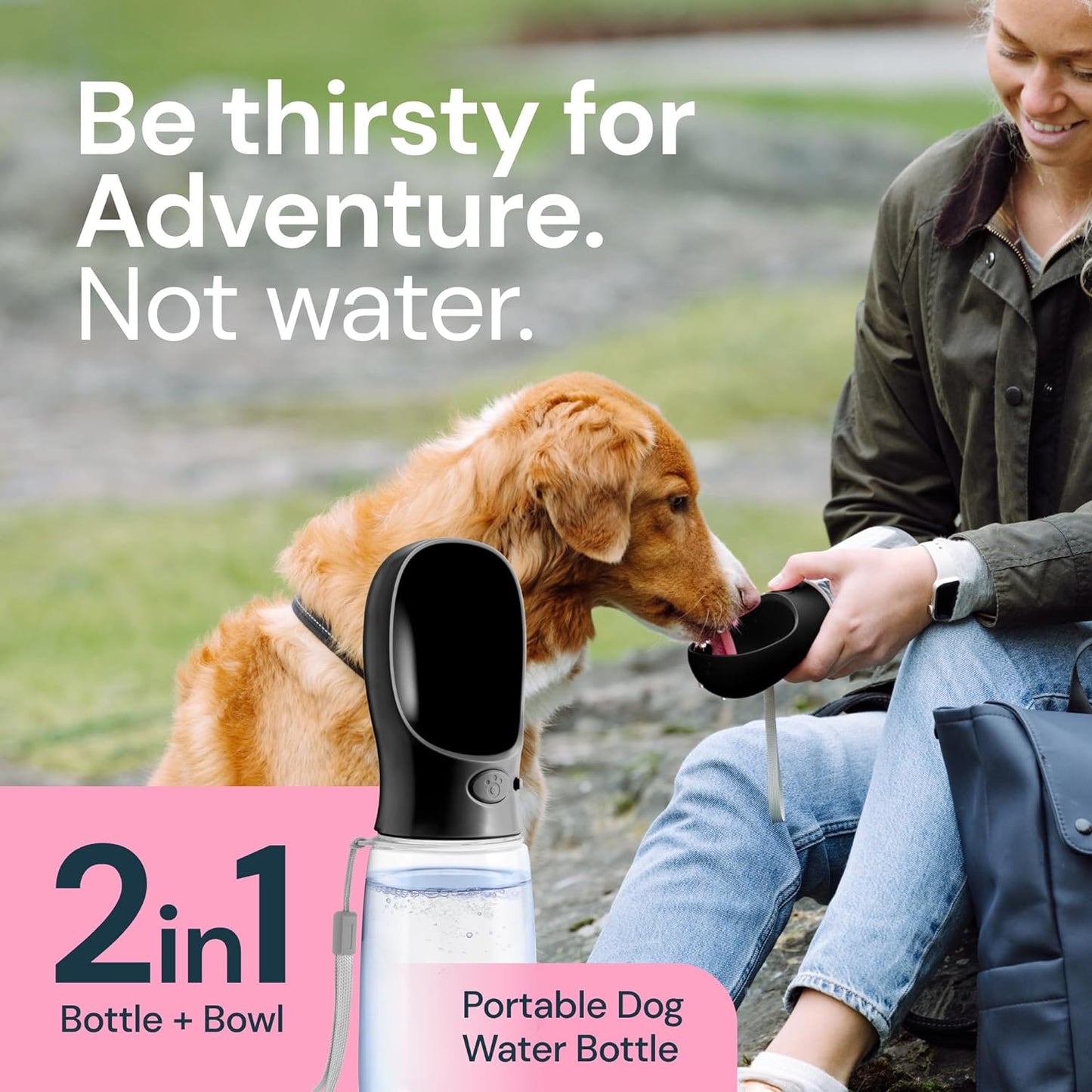 19oz Portable Dog Water Bottle