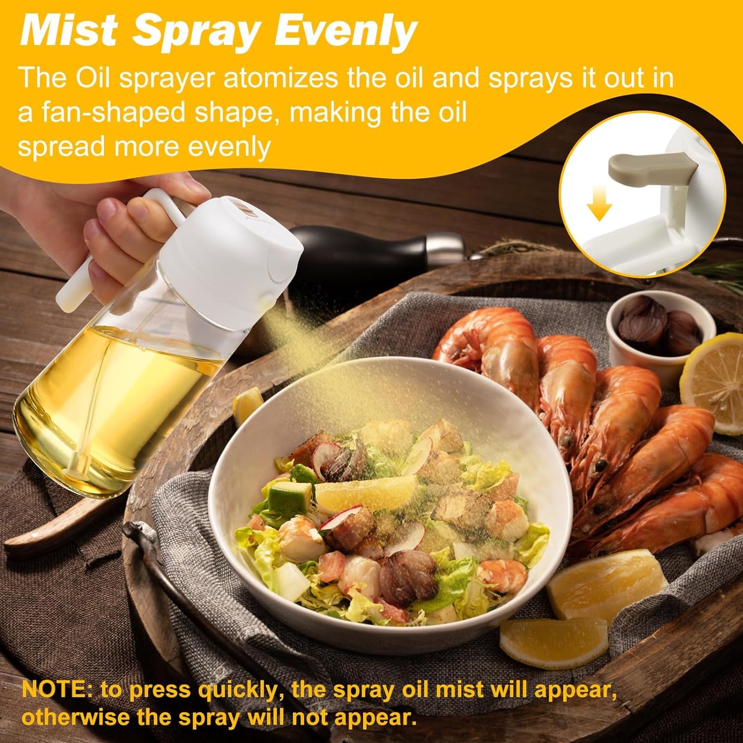 2 Pack Oil Dispenser and Sprayer Bottle