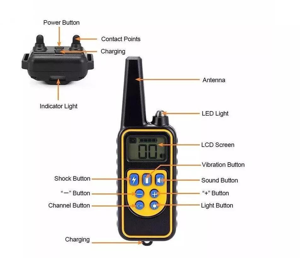 2600ft Electronic Dog Training Collar Waterproof