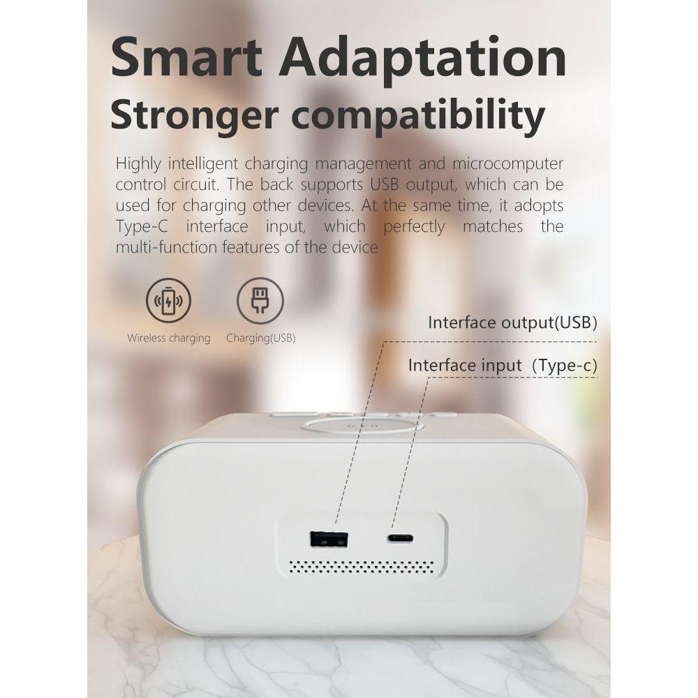 2-in-1 Alarm Clock Digital Display
