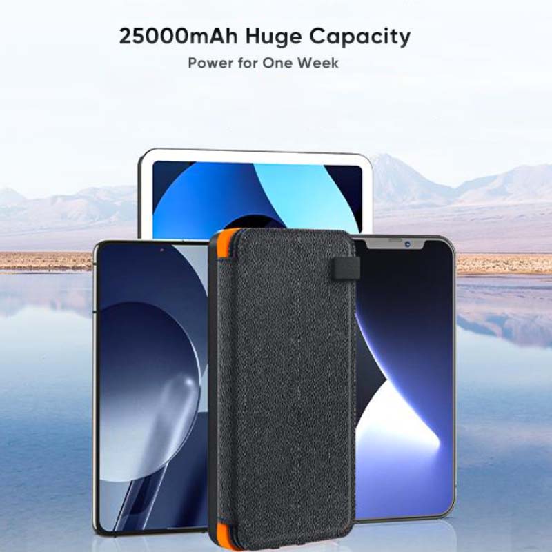 25000mAh Solar Power Bank Quick Charge