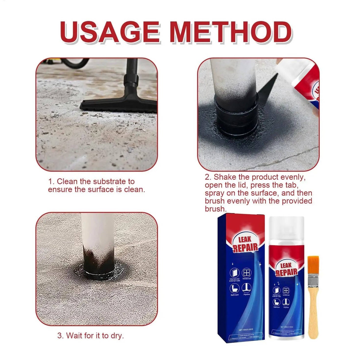Leak Repair Waterproof Sealant Spray