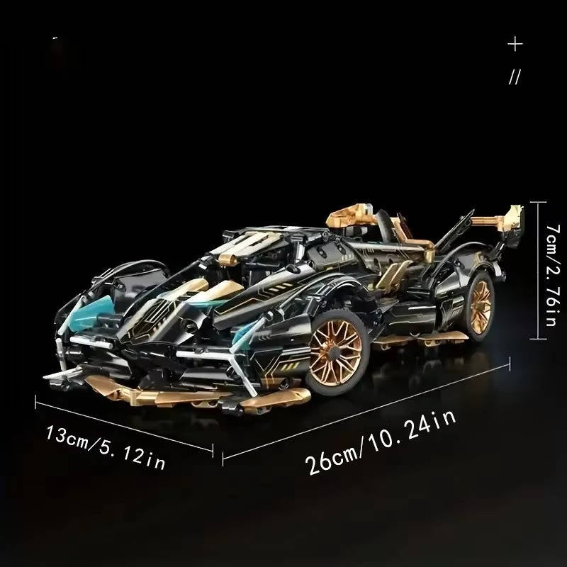1690 Piece V12 Model Car Building Blocks