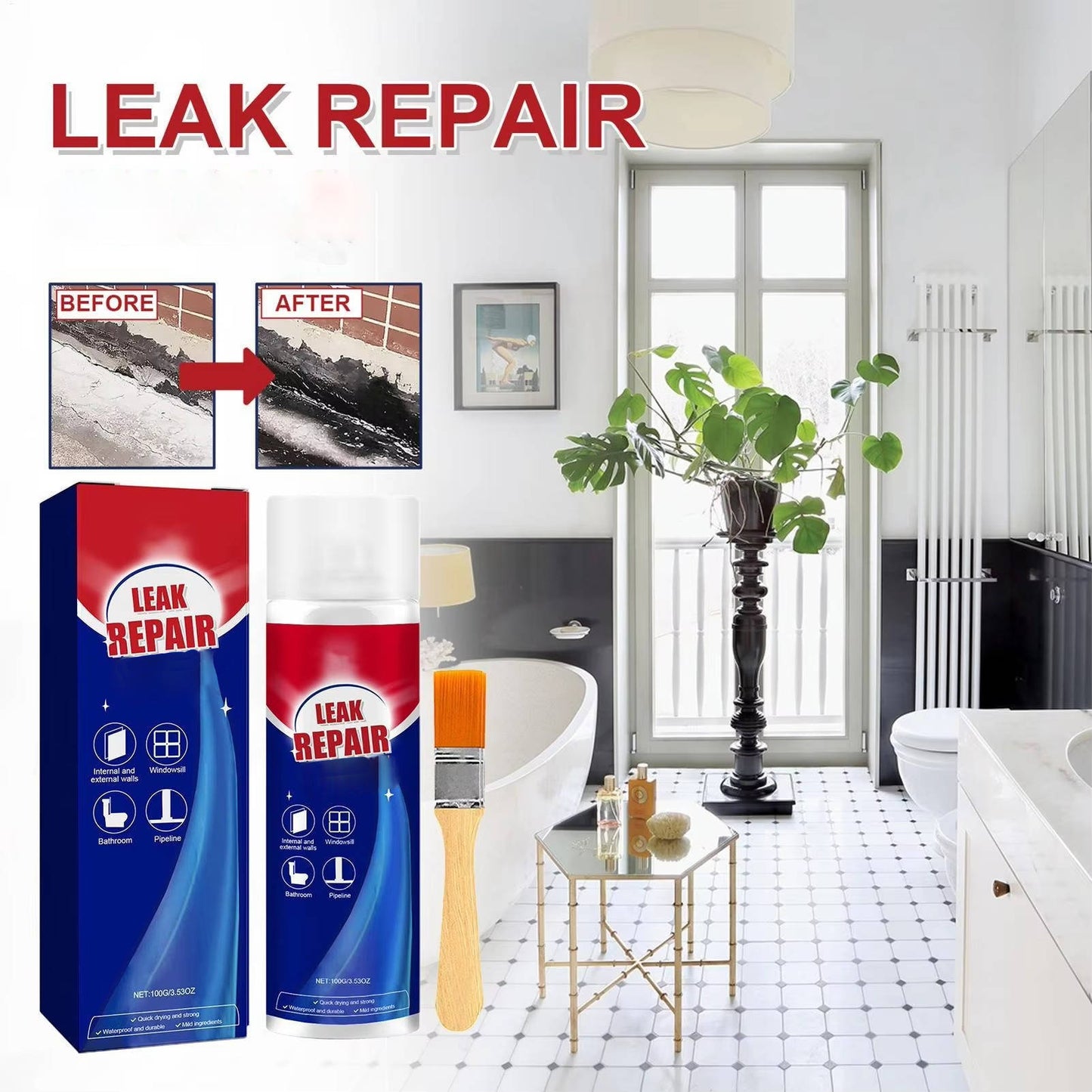 Leak Repair Waterproof Sealant Spray