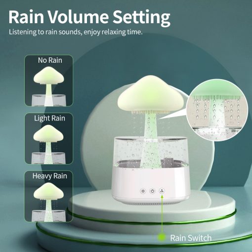 2-in-1 Desk Light Humidifier Rain Cloud Diffuser