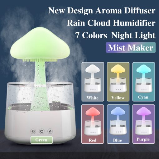2-in-1 Desk Light Humidifier Rain Cloud Diffuser