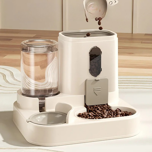 2-in-1 Dog and Cat Feeder with Water Dispenser
