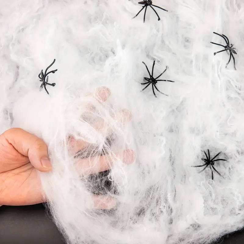 200 Sqft Spider Webs Halloween Door Decorations