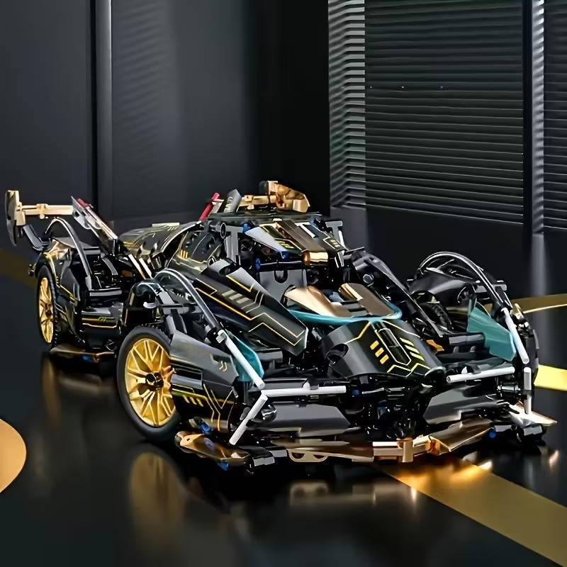 1690 Piece V12 Model Car Building Blocks