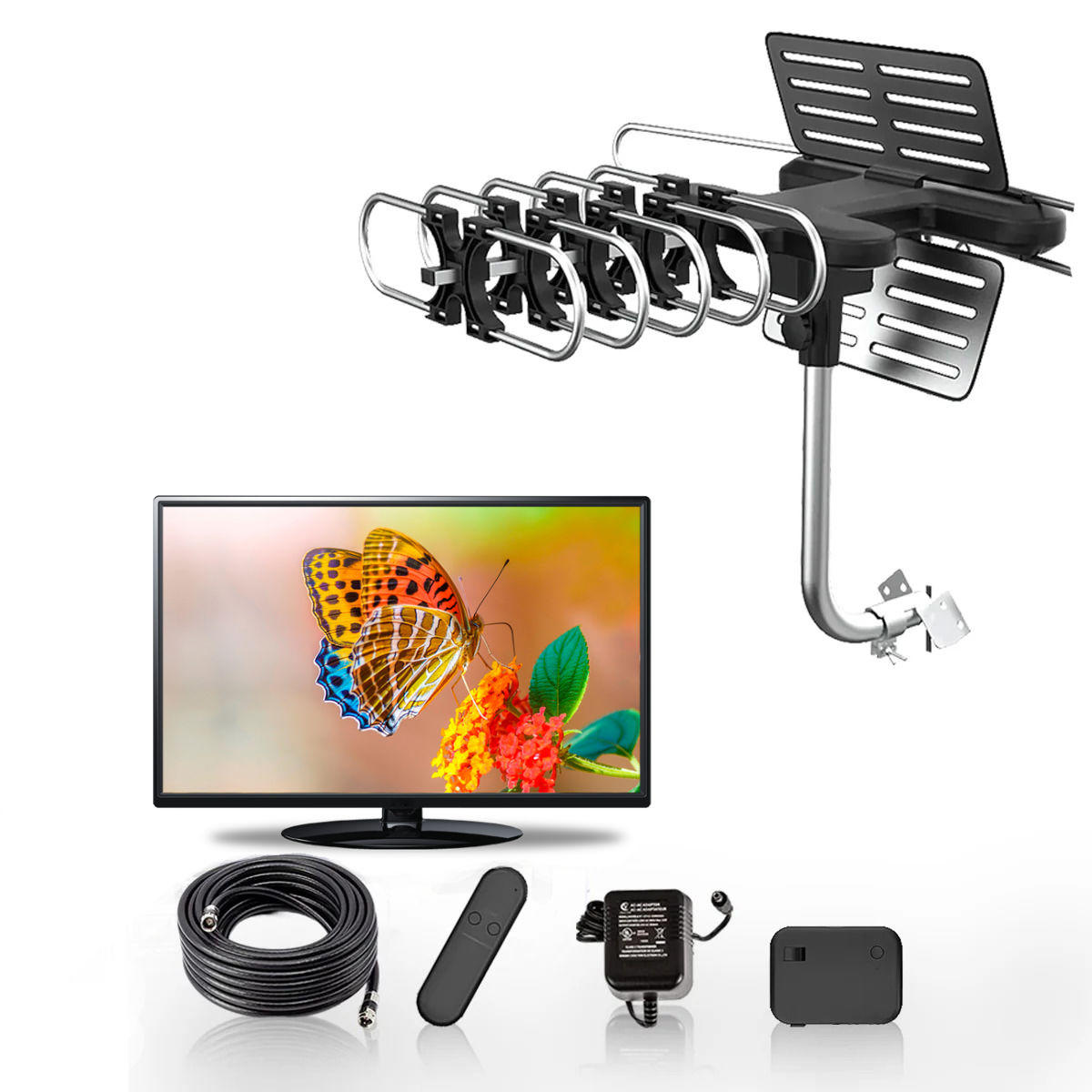 Long Distance Outdoor HD TV Antenna 360°