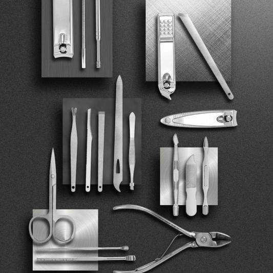 19-in-1 Stainless Steel Manicure Nail Kit