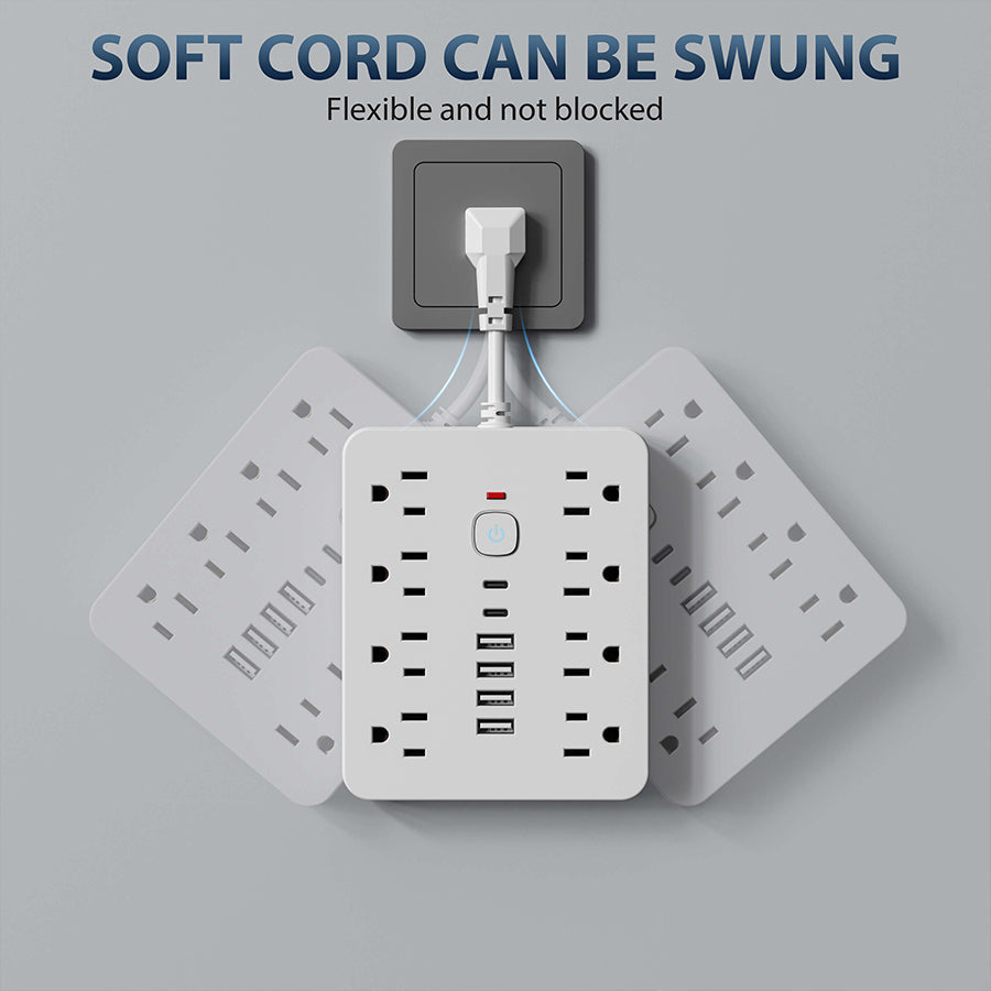 14-in-1 Power Strip With Surge Protection