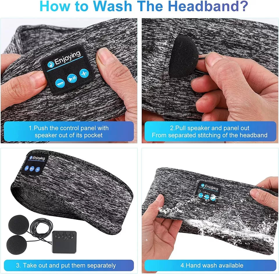 2-in-1 Wireless Sleeping Headphones Sports Headband